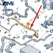 Трубопровод системы охлаждения Audi Q8 e-tron 2024-2024/Audi e-tron 2019-2023 4KR819885B