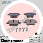 Задние тормозные колодки ZIMMERMANN 24563.165.1 Audi A1 (8X) 2011-2018