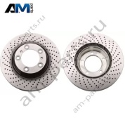 Передний левый тормозной диск 330х34 (TRW) DF6464S для Porsche 911 Carrera (2019-2024)