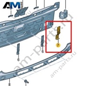 Кронштейн бампера Volkswagen T-Roc 2018-2024 2GA807126