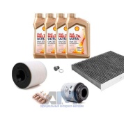 Комплект фильтров для ТО-2/4 Audi A1 (8X) 1.2TSI с маслом Shell 0W30