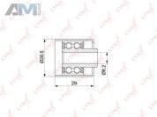 Ролик направляющий ГРМ LYNX для Golf VI 2008-2012 2.0TFSI (230 л.с.) PB-3105