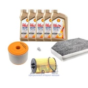 Комплект фильтров для ТО-1/3 Audi A6 (C7) 2.0TDI с маслом Shell 0W30