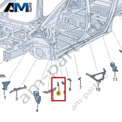 Часть стойки А Volkswagen id3 2020-2024 10A864565