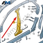 Стойка B Audi A8 (D5) 2018-2024 4N0810120K