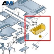 Ступенчатая вставка Volkswagen Crafter 2012-2016 2E3864816A