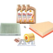 Комплект фильтров для ТО-2 Fabia 1.2MPI с маслом Shell 0W30