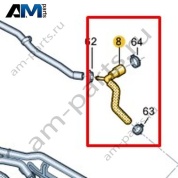 Шланг системы охлаждения Volkswagen AMAROK 2017-2022 2H3122157A