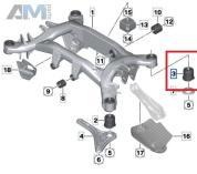 Гидроопора подрамника задняя 33306868509 для BMW X3 (G01) 2017-2024