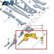 Колесная арка Volkswagen id3 2020-2024 1EA805147