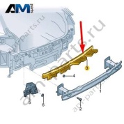 Крепежная планка заднего бампера Volkswagen Тигуан 57G807863