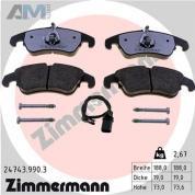 Передние керамические тормозные колодки ZIMMERMANN 24743.990.3 Audi A4 (B8) 2012-2014