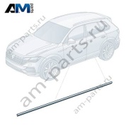 Накладка порога (черная) Фольксваген Туарег (2018-2023) 7608371195AP