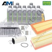 Комплект фильтров MANN с маслом 5W30 229.52 для ТО-2 Mercedes S560