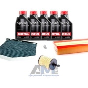 Набор ТО-1/3 для Фольксваген Тигуан 2012-2016 2.0 TDI 140 л.с. с маслом Motul 5W30