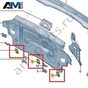 Кронштейн бампера Volkswagen id3 2020-2024 10A813745