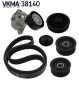 Комплект замены ремня генератора SKF (VKMA38140) на Audi A7 (4G) 3.0TDI (2014-2018)