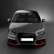 Оригинальный передний спойлер красный Audi A1 (8X) 8X0071609SP3