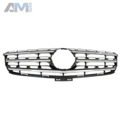 Решетка радиатора иридий серебристый матовый (Цвет- Deep Black) на Mercedes GLE 2014-2018 A16688010859040