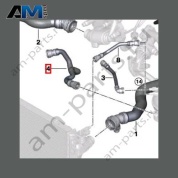 Шланг от помпы к бачку BMW 5 серии (G30) 2017-2023 520i (B48C) 17128572908