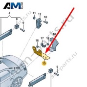 Кронштейн антенны Audi A8 (D4) 2014-2017 4H0035525