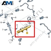 Топливная рампа VAG 0XW130089