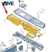 Задняя панель Audi Q7 (4M) 2016-2024 4M0802081