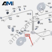 Тормозной шланг передний L=R A2234202200 для Mercedes S-class W223