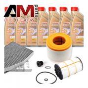 Набор ТО-1/3 для Ауди А7 (4G) 4.0TFSI RS7 (560/605 л.с.) с маслом Castrol 5W30 (504/507)