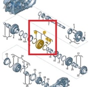 Ступица и муфта синхронизатора VAG 02J311239M