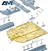 Панель пола Volkswagen id3 2020-2024 1EA803205E