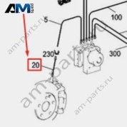 Тормозной шланг передний A4474284300 Mercedes V-class V447