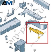 Крепежный элемент Volkswagen id-Buzz 2023-2024 1N3802748