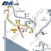 Трубопровод хладагента Audi Q7 (4M) 2016-2024 4M1816740N