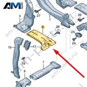 Воздуховод отопления задней части салона Audi Q8 e-tron 2024-2024/Audi e-tron 2019-2023 4KE819801