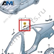Усилитель рамы крыши Volkswagen Jetta VII 2020-2024 17A817270