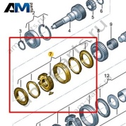 Ступица и муфта синхронизатора VAG 0F6311134