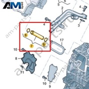 Патрубок Audi Q8 e-tron 2024-2024/Audi e-tron 2019-2023 0EF907362C
