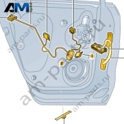 Жгут проводов двери Volkswagen Taigo 2022-2024 2G7970403