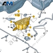 Адсорбер Audi A6 (C7) 2015-2018 4G0201801C