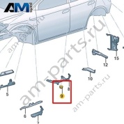 Часть стойки В Volkswagen id4/id5 2021-2024 11A864017
