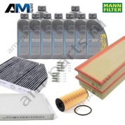 Комплект фильтров MANN с маслом 5W40 229.5 для ТО-2 Mercedes AMG GLC 63S