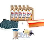 Комплект фильтров для ТО-2/4 Tiguan 2.0 TDI с маслом Shell 0W30