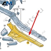 Замыкающая панель Audi A6 (C8) 2019-2024 4K0802755