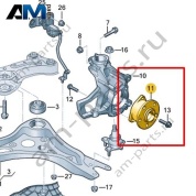 Ступица с подшипником Volkswagen id-Buzz 2023-2024 1N3407621B