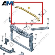 Водоотводящий короб Volkswagen Jetta VII 2020-2024 17A806239