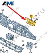 Замыкающая панель Audi A8 (D5) 2018-2024 4N0853949
