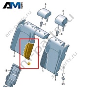 Наполнитель спинки Volkswagen id3 2020-2024 10A885776A