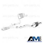Задняя часть глушителя A2124900259 Мерседес (L) E250CGI 204л.с.