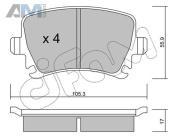 Задние тормозные колодки CIFAM 8225530 Audi A4 (B7) 2005-2009